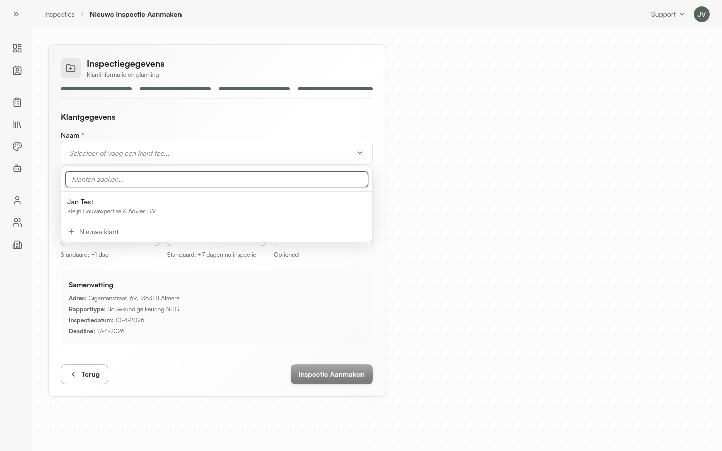 Client selector